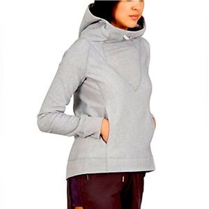 Indyeva/Indygena Light Heather Gray Bunda Hoodie Size L